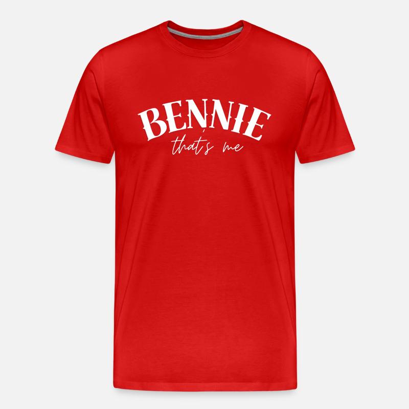Bennie Benjamin Ben Benni Nom - T-shirt bio Premium Homme - rouge