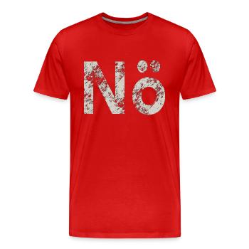 Non - T-shirt bio Premium Homme - rouge - Devant - Damien (186cm)