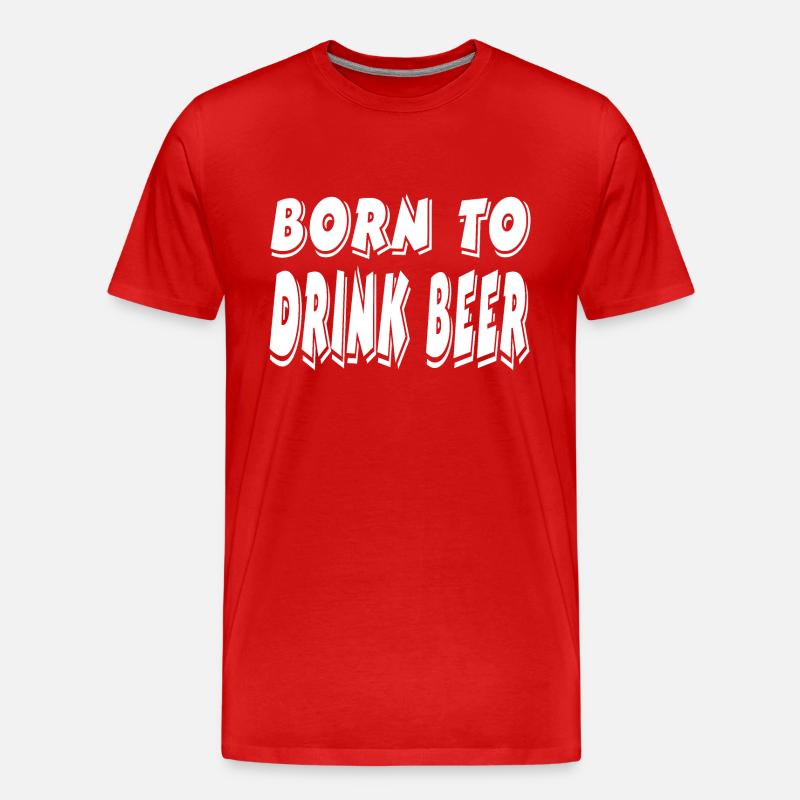 Bier - Männer Premium Bio T-Shirt - Rot
