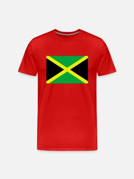 Jamaika - Männer Premium Bio T-Shirt - Rot