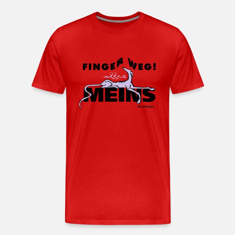 Meins - Männer Premium Bio T-Shirt - Rot