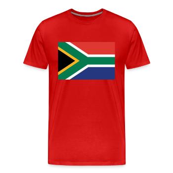 Afrique du Sud - Männer Premium Bio T-Shirt - Rot - Vorne - Damien (186cm)