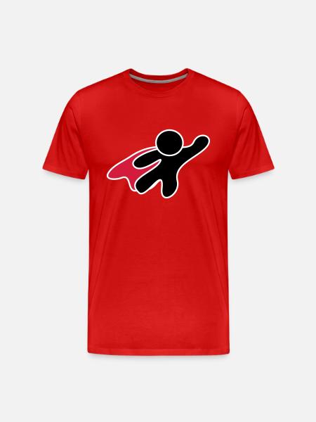 Superhero - Men's Premium Organic T-Shirt - red