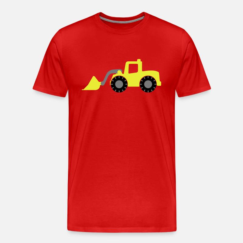 bagger - Männer Premium Bio T-Shirt - Rot
