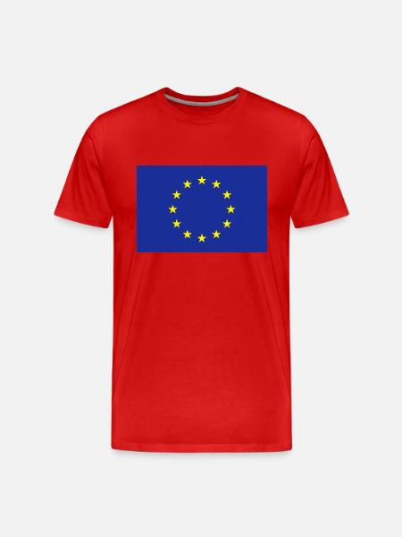 Europe__V001 - Männer Premium Bio T-Shirt - Rot