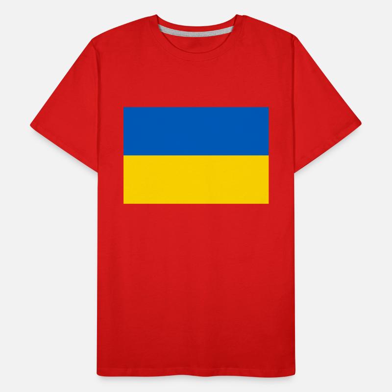 Drapeau de l’Ukraine T-shirt bio Premium Homme