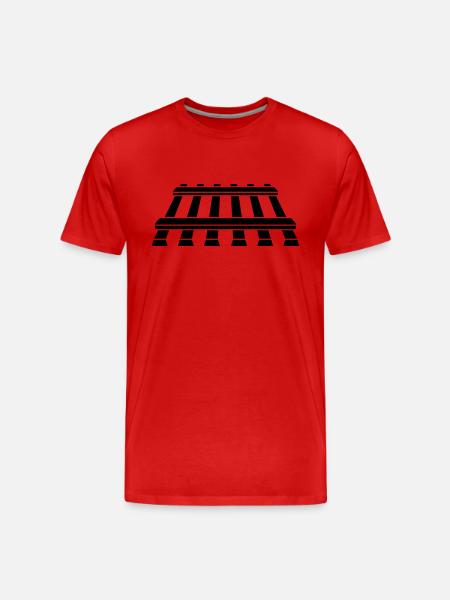 Logo symbol track - Men's Premium Organic T-Shirt - red