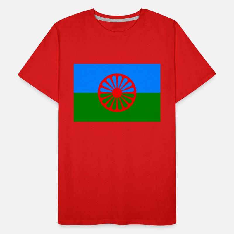 Drapeau du peuple rom T-shirt bio Premium Homme