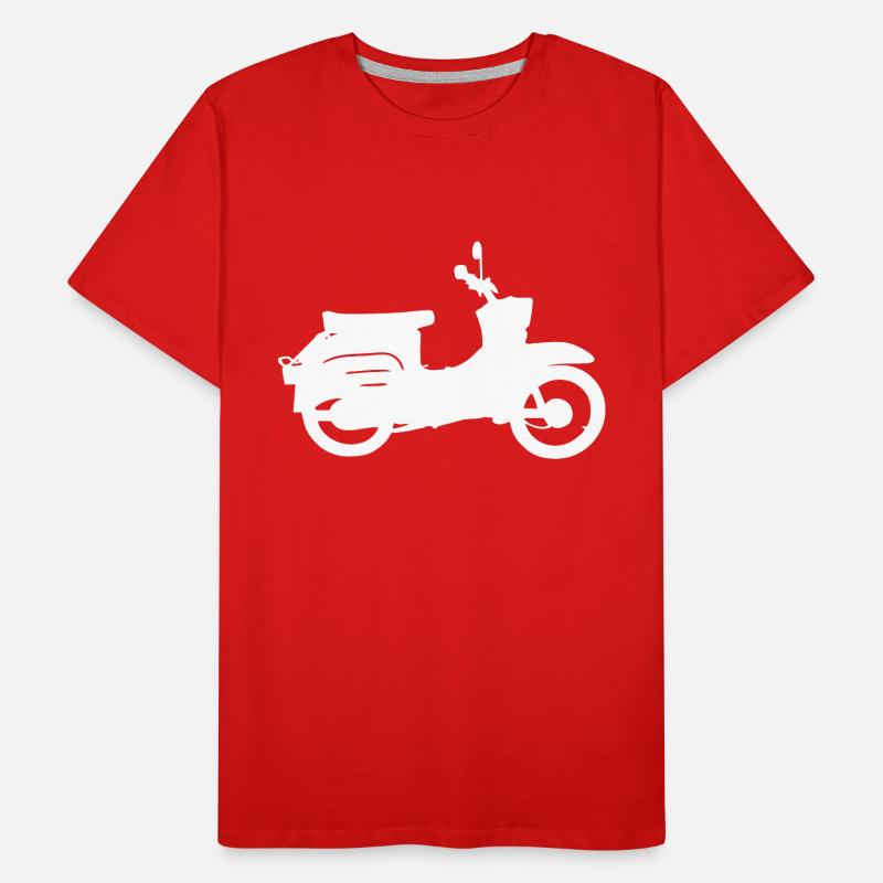 Schwalbenfahrer Simson Schwalbe Kult Roller DDR Männer Premium Bio T-Shirt