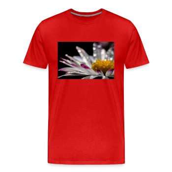 paquerette - T-shirt bio Premium Homme - rouge - Devant - Damien (186cm)