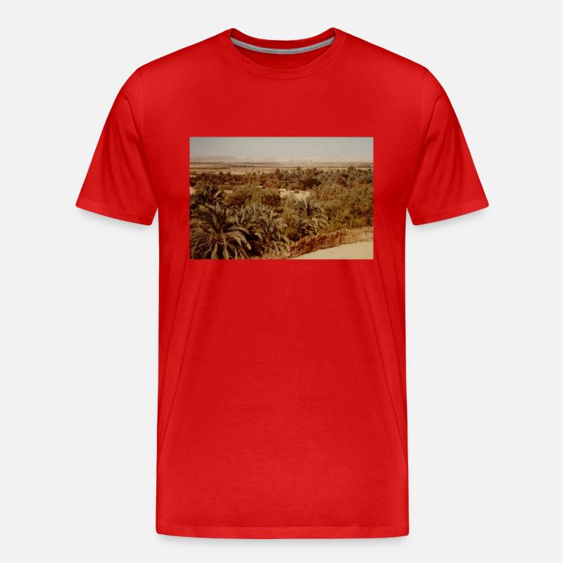 A Tree And Good Sky - Männer Premium Bio T-Shirt - Rot