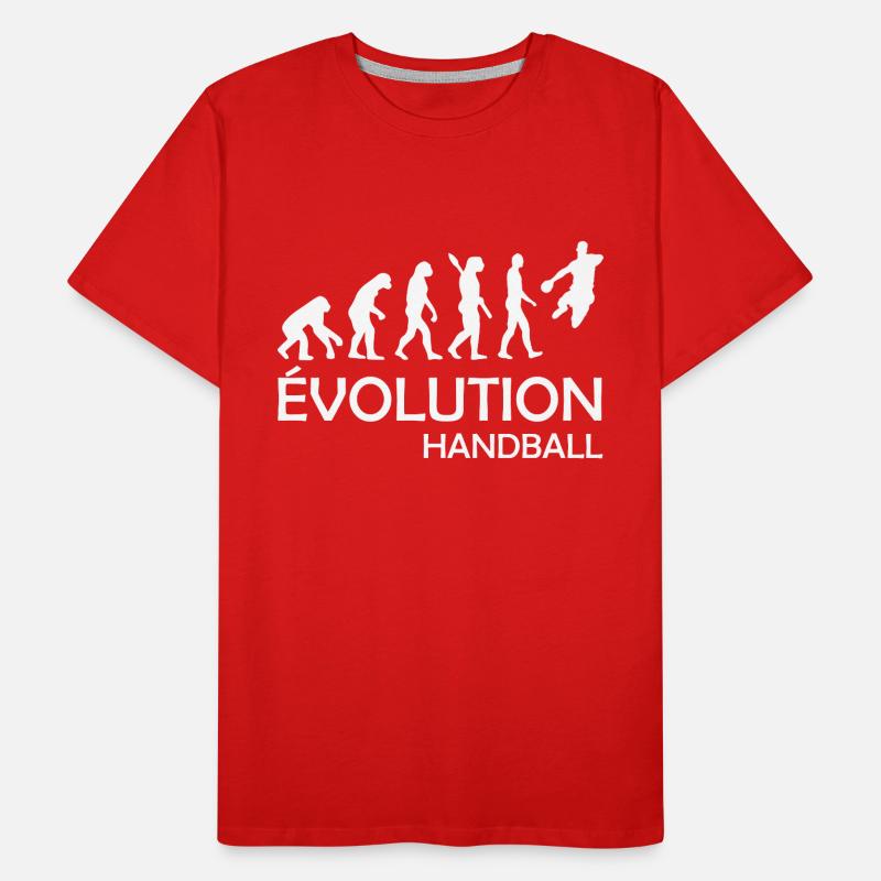 evolution handball T-shirt bio Premium Homme