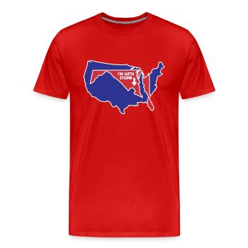 Maryland State Design für patriotische Marylander - Männer Premium Bio T-Shirt - Rot - Vorne - Damien (186cm)