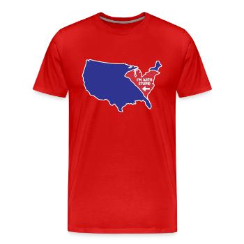 South Carolina für patriotische South Carolinas - Männer Premium Bio T-Shirt - Rot - Vorne - Damien (186cm)