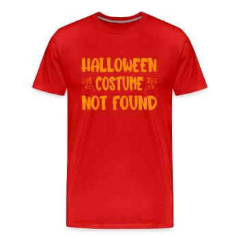 Halloween Costume Not Found - Männer Premium Bio T-Shirt - Rot - Vorne - Damien (186cm)