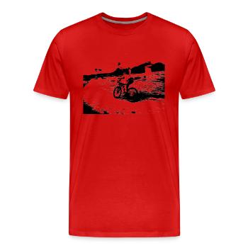 mtb bmx vintage bmx mtb - Männer Premium Bio T-Shirt - Rot - Vorne - Damien (186cm)