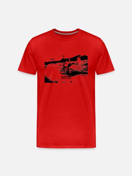 mtb mtb bmx - Männer Premium Bio T-Shirt - Rot