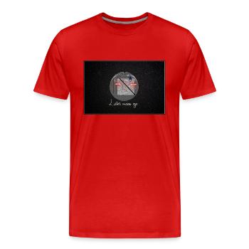 Laser Eyes 2 - Männer Premium Bio T-Shirt - Rot - Vorne - Damien (186cm)