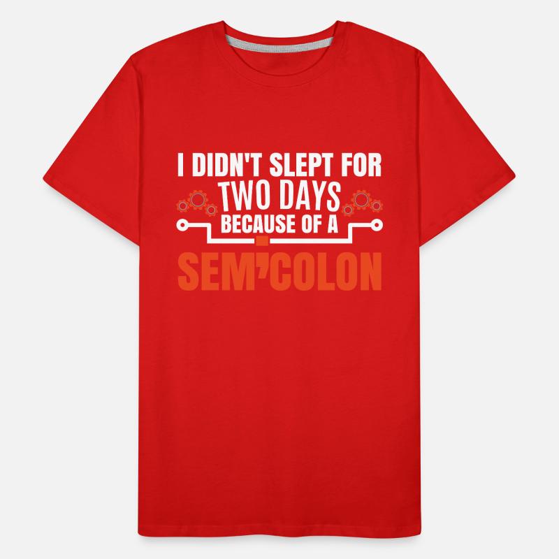 Coding Funny Coder Joke Men's Premium Organic T-Shirt