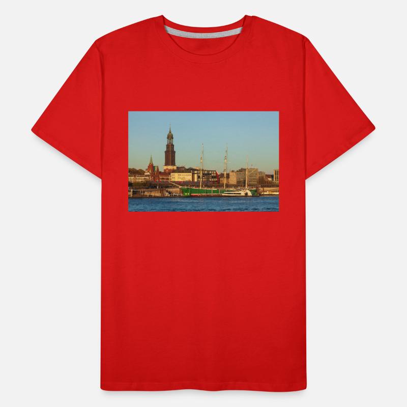 Elbe Männer Premium Bio T-Shirt