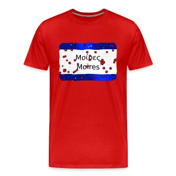 mg kriti ortsschild moires - Männer Premium Bio T-Shirt - Rot - Vorne - Damien (186cm)