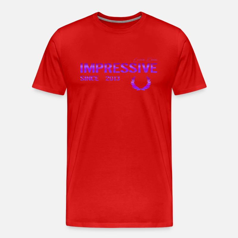 Impressive since 2013 - Männer Premium Bio T-Shirt - Rot