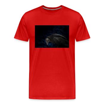 le terrible vautour à l'oeil rouge - T-shirt bio Premium Homme - rouge - Devant - Damien (186cm)