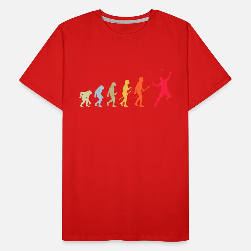 Évolution du badminton T-shirt bio Premium Homme