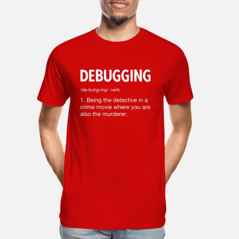 Programmierer Softwareentwickler Coder Sprüche Männer Premium Bio T-Shirt