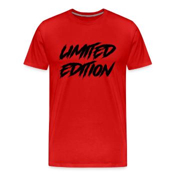 limited edition - Männer Premium Bio T-Shirt - Rot - Vorne - Damien (186cm)