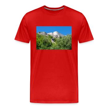 Festung Knin (Kninska tvrđava) Kroatien - Männer Premium Bio T-Shirt - Rot - Vorne - Damien (186cm)