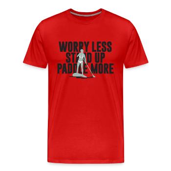 SOUPER - T-shirt bio Premium Homme - rouge - Devant - Damien (186cm)