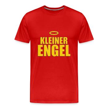 KLEINER ENGEL - HEILIGENSCHEIN - Männer Premium Bio T-Shirt - Rot - Vorne - Damien (186cm)