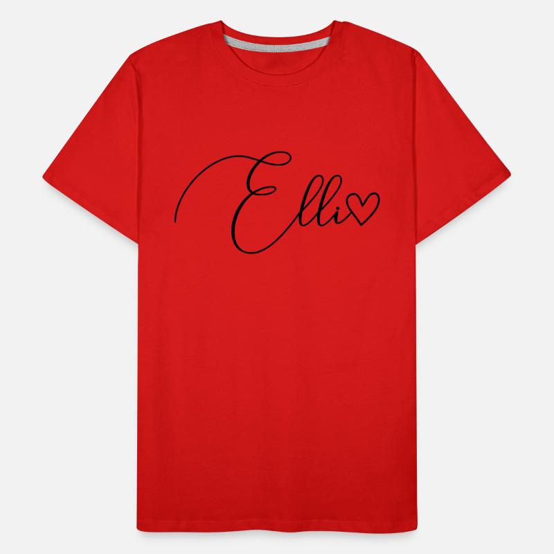 Elli Name Vorname Mädchen Männer Premium Bio T-Shirt