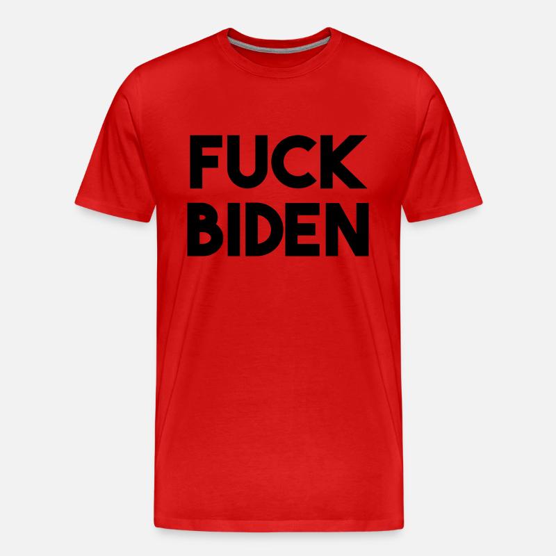SCHEIẞ AUF BIDEN - Männer Premium Bio T-Shirt - Rot
