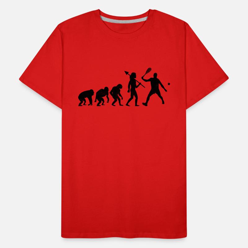Squash Spieler Squash Evolution Spieler Raquetball S Männer Premium Bio T-Shirt