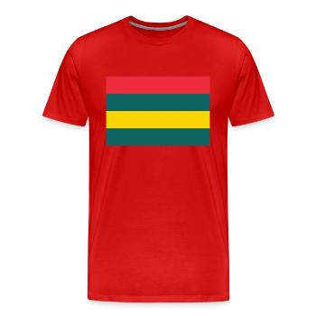 Insel Mauritius / Flagge von Mauritius - Männer Premium Bio T-Shirt - Rot - Vorne - Damien (186cm)