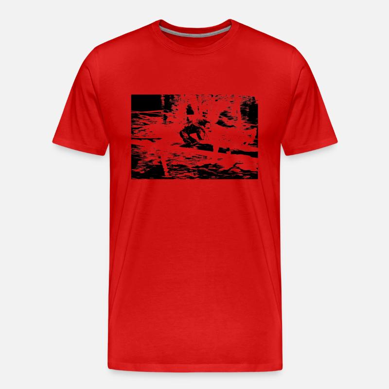 MTB MTB Downhill - Männer Premium Bio T-Shirt - Rot