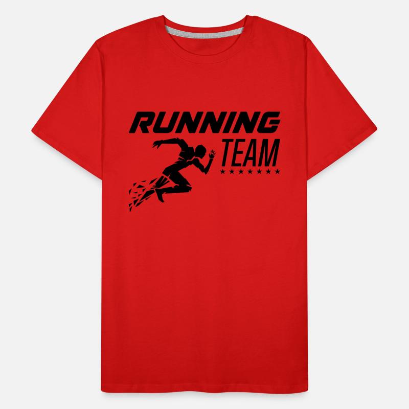 Équipe de course à pied T-shirt bio Premium Homme