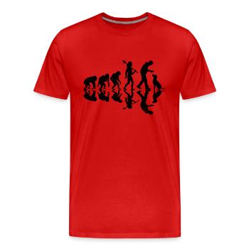 Evolution Labrador Retriever Retrievers de laboratoire - T-shirt bio Premium Homme - rouge - Devant - Damien (186cm)