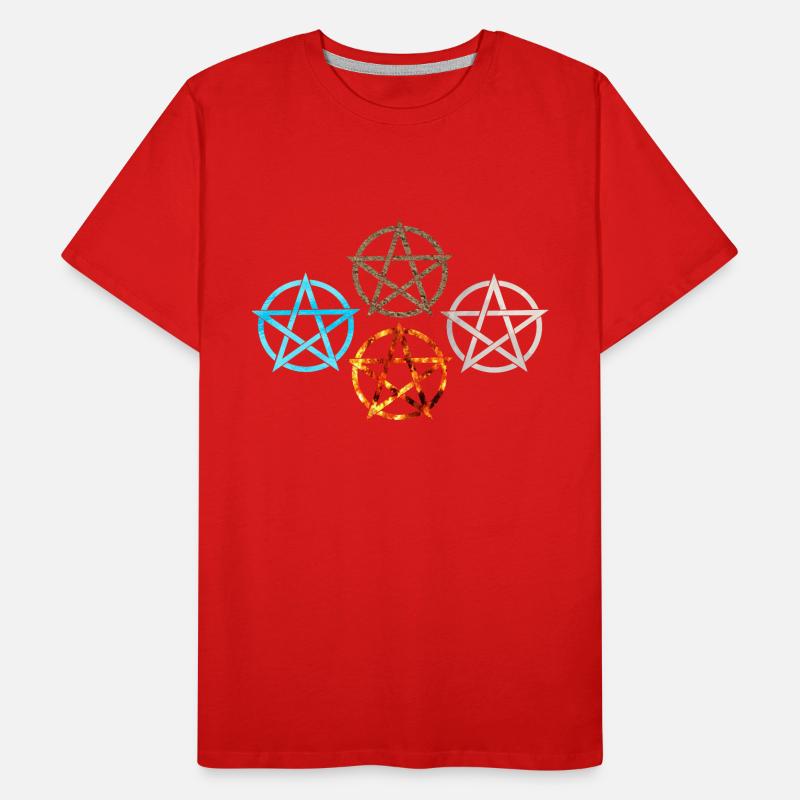 Pentagram Four Elements Men's Premium Organic T-Shirt