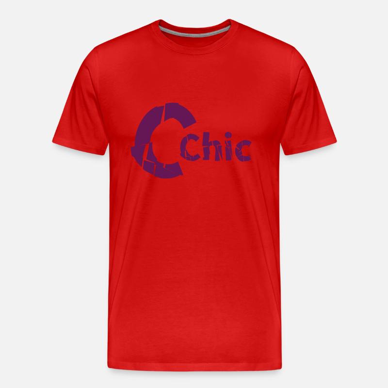 Chic - Männer Premium Bio T-Shirt - Rot