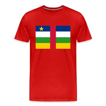 Central African Republic - Men's Premium Organic T-Shirt - red - Front - Damien (186cm)