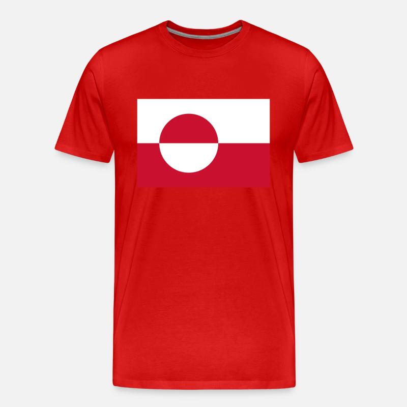 Grönland - Männer Premium Bio T-Shirt - Rot