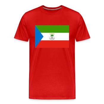 Äquatorialguinea - Männer Premium Bio T-Shirt - Rot - Vorne - Damien (186cm)