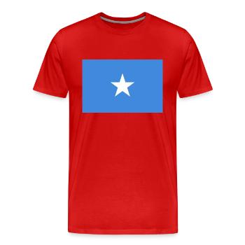 Somalia - Men's Premium Organic T-Shirt - red - Front - Damien (186cm)