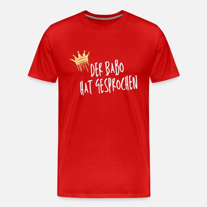 BaBo two - Männer Premium Bio T-Shirt - Rot