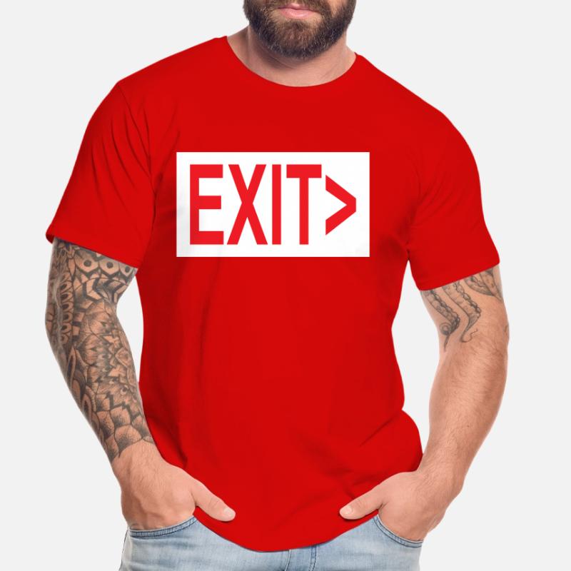 Exit / Exit / Emergency Exit Men's Premium Organic T-Shirt