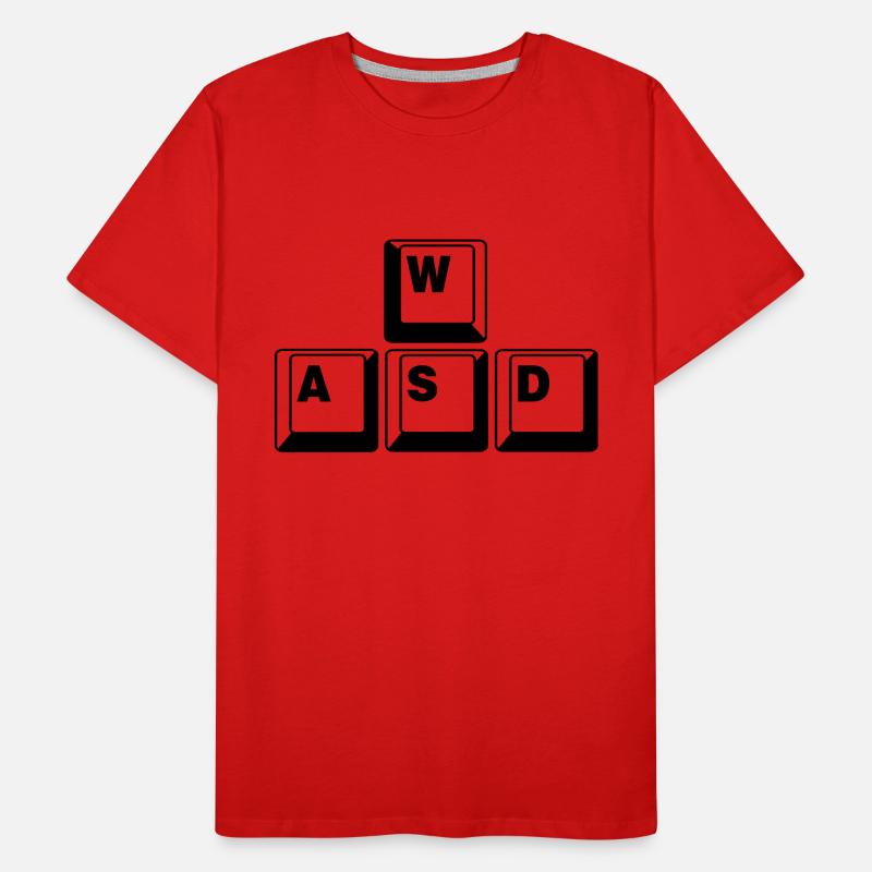 WASD Game Control Key combo Men's Premium Organic T-Shirt