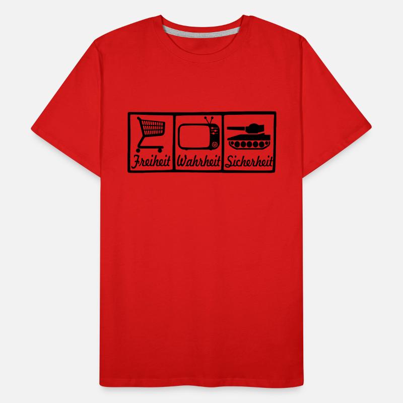 liberté véritable sécurité T-shirt bio Premium Homme